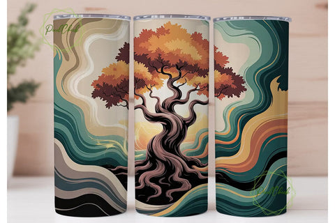 Ethereal Tree 20oz Tumbler Wrap Sublimation PixelChick 