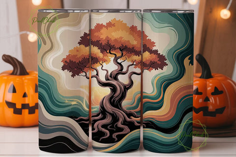 Ethereal Tree 20oz Tumbler Wrap Sublimation PixelChick 