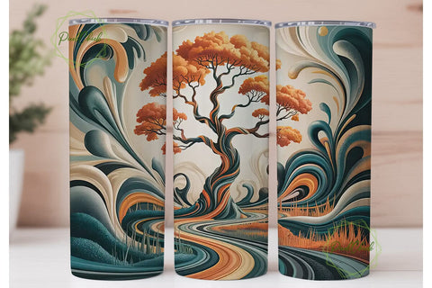 Ethereal Tree 20oz Tumbler Wrap Sublimation PixelChick 