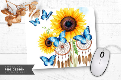 Ethereal Watercolor Garden Mousepad Sublimation Regulrcrative 