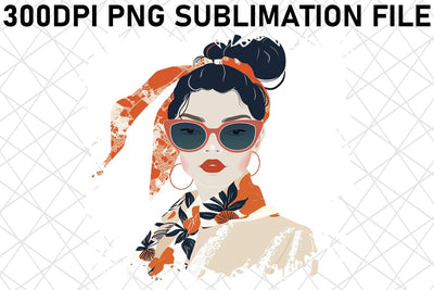 Ethereal Woman Portrait PNG Design - Sublimation Sublimation afrosvg 