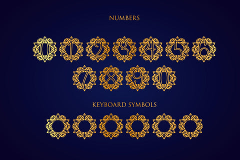 Ethnic Mandala Monogram Font Dm Letter Studio 