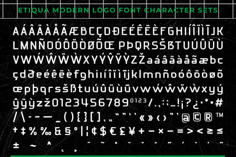 Etiqua - Modern Logo Font Font studioalmeera 