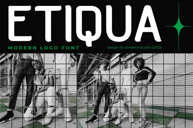 Etiqua - Modern Logo Font Font studioalmeera 