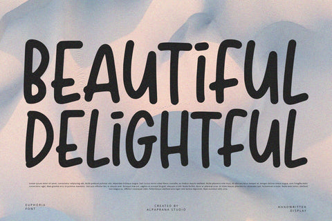 Euphoria - Display Font Font Alpaprana Studio 