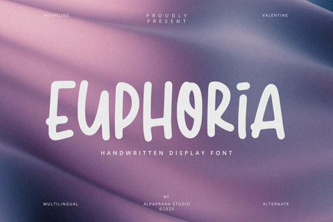 Euphoria - Display Font Font Alpaprana Studio 