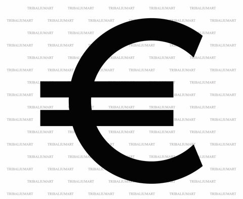 Euro Sign SVG TribaliumArtSF 