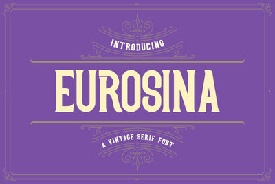 Eurosina - Vintage Serif Victorian Font Font StringLabs 