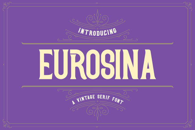 Eurosina - Vintage Serif Victorian Font Font StringLabs 