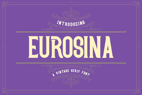 Eurosina - Vintage Serif Victorian Font Font StringLabs 