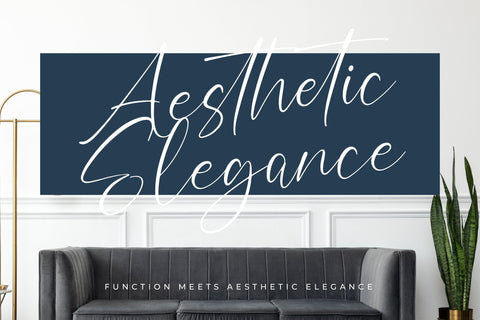 Evangelie Sophia - Modern Signature Font Font Letterena Studios 