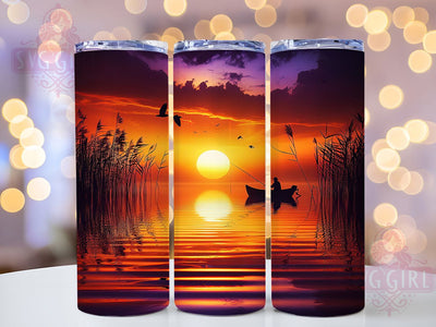 Everglades Scenic Fisherman Tumbler, Nature Lover Tumbler, Scenic Fishing Wrap, Tropical Wetlands Wrap, Artistic Fisherman Wrap, Sublimation Design, Trendy Gift Idea Sublimation SvggirlplusArt 