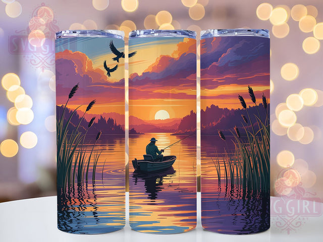 Everglades Scenic Fisherman Tumbler, Nature Lover Tumbler, Scenic Fishing Wrap, Tropical Wetlands Wrap, Artistic Fisherman Wrap, Sublimation Design, Trendy Gift Idea Sublimation SvggirlplusArt 