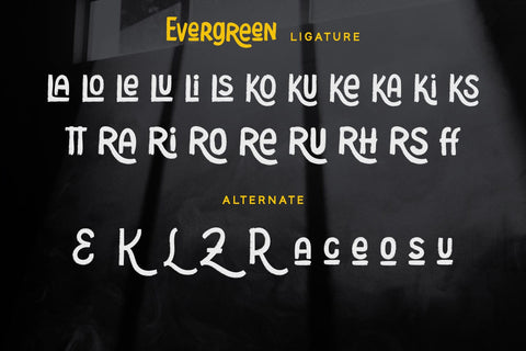 Evergreen - Display Font Font Alpaprana Studio 