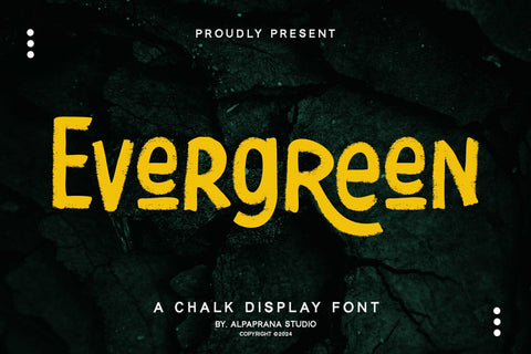 Evergreen - Display Font Font Alpaprana Studio 
