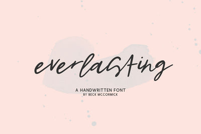 Everlasting Script Font Beck McCormick 