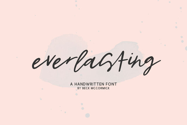 Everlasting Script Font Beck McCormick 
