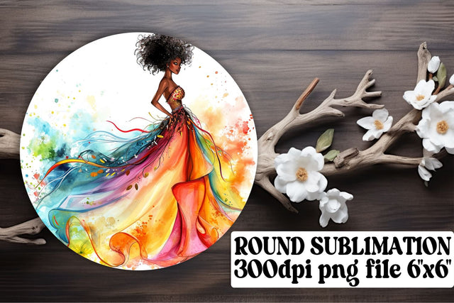 Everlasting Wedding Round Ornaments Sublimation afrosvg 