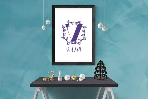 Everlaurel Monogram Font Dm Letter Studio 