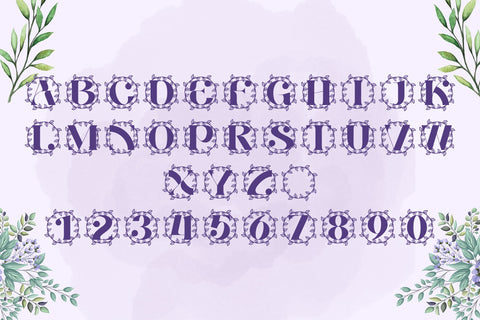 Everlaurel Monogram Font Dm Letter Studio 