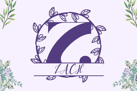 Everlaurel Split Monogram Font Dm Letter Studio 