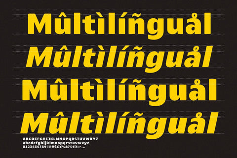 Everlo Sans – Bold & Friendly Display Typeface Font Four Lines Std. 