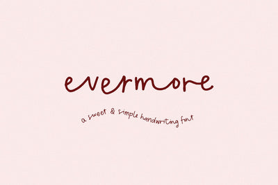 Evermore Script Font Beck McCormick 