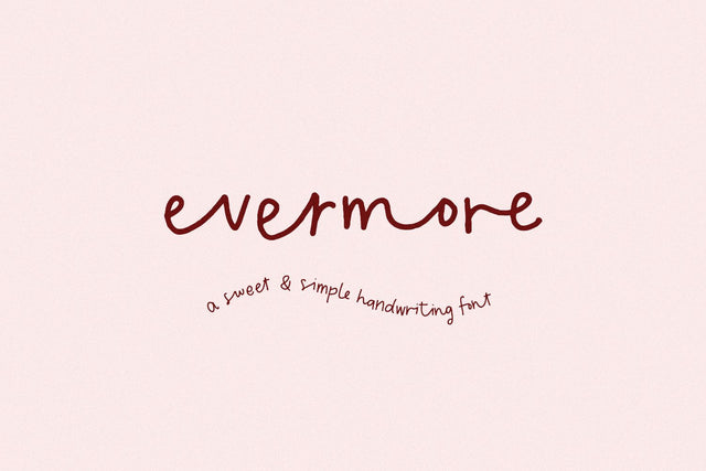 Evermore Script Font Beck McCormick 