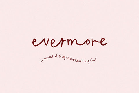 Evermore Script Font Beck McCormick 
