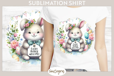 Every Bunny Welcome v12 T-shirt Sublimation Sublimation Sintegra 