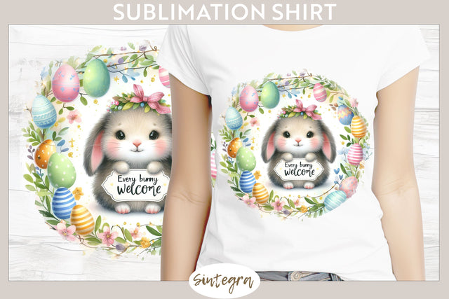 Every Bunny Welcome v15 T-shirt Sublimation Sublimation Sintegra 