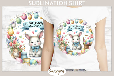 Every Bunny Welcome v16 T-shirt Sublimation Sublimation Sintegra 