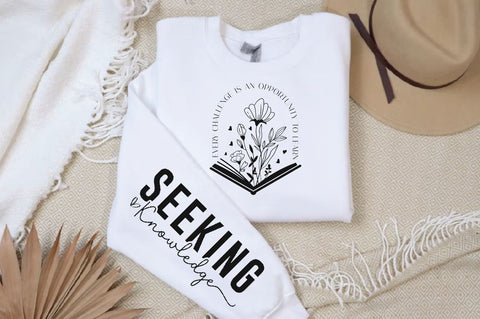 Every Challenge is an Opportunity to Learn Sleeve SVG Design, Inspirational sleeve SVG, Motivational Sleeve SVG Design, Positive Sleeve SVG SVG Regulrcrative 