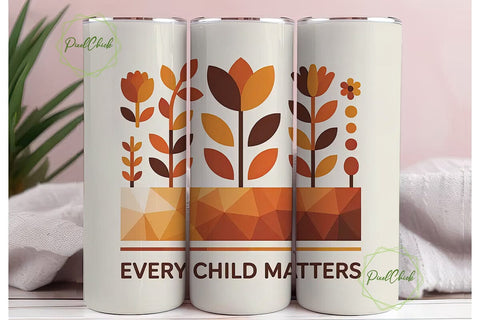 Every Child Matters 20oz Tumbler Wrap Sublimation PixelChick 