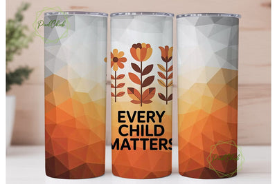 Every Child Matters 20oz Tumbler Wrap Sublimation PixelChick 