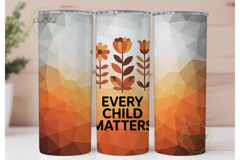 Every Child Matters 20oz Tumbler Wrap Sublimation PixelChick 