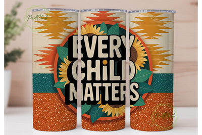 Every Child Matters 20oz Tumbler Wrap Sublimation PixelChick 