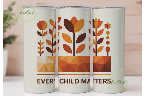 Every Child Matters 20oz Tumbler Wrap Sublimation PixelChick 