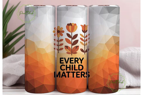 Every Child Matters 20oz Tumbler Wrap Sublimation PixelChick 