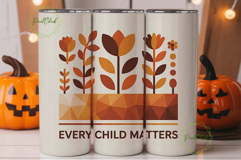 Every Child Matters 20oz Tumbler Wrap Sublimation PixelChick 