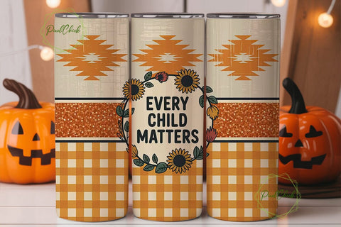 Every Child Matters 20oz Tumbler Wrap Sublimation PixelChick 