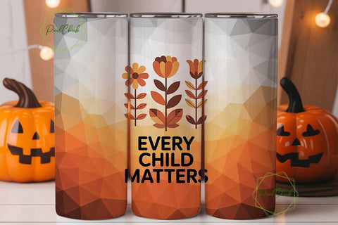 Every Child Matters 20oz Tumbler Wrap Sublimation PixelChick 