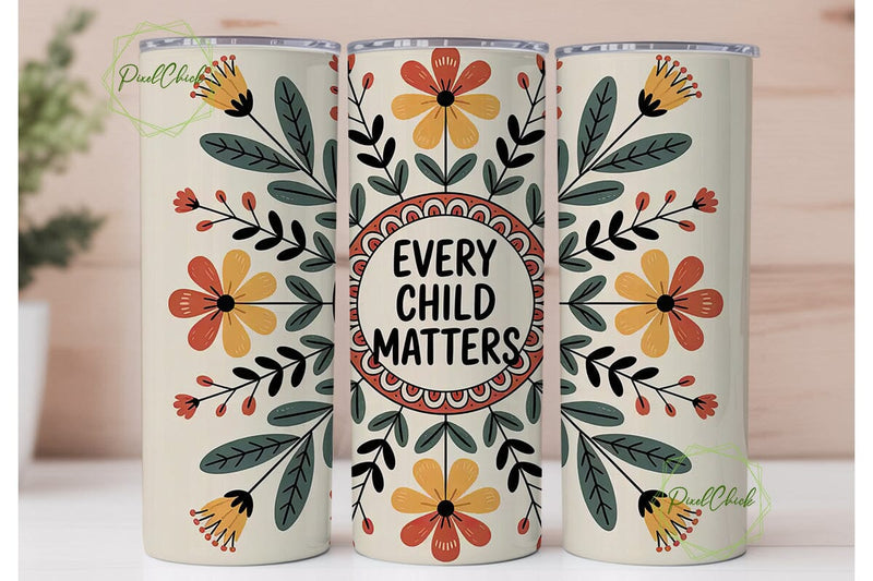 Every Child Matters Tumbler Wrap Sublimation PixelChick 