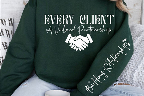 Every client a valued partnership Sleeve SVG Design SVG Designangry 