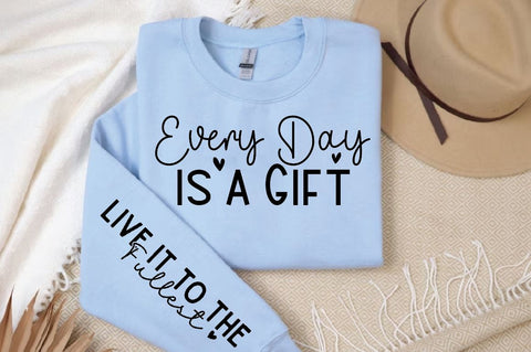 Every Day is a Gift Every Sleeve SVG Design, Christian Sleeve SVG, Faith SVG Design, Jesus Sleeve SVG SVG Regulrcrative 