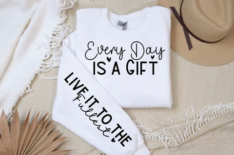 Every Day is a Gift Every Sleeve SVG Design, Christian Sleeve SVG, Faith SVG Design, Jesus Sleeve SVG SVG Regulrcrative 