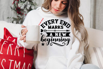 Every end marks a new beginning SVG Angelina750 