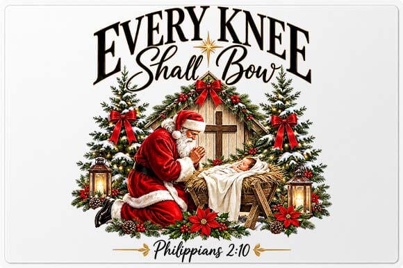 Every Knee Shall Bow Christmas Nativity SVG BillahCrafts 