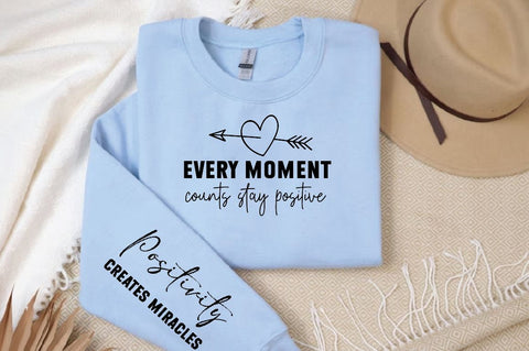 Every moment counts Sleeve SVG Design, Inspirational sleeve SVG, Motivational Sleeve SVG Design, Positive Sleeve SVG SVG Regulrcrative 