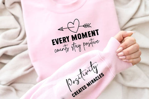 Every moment counts Sleeve SVG Design, Inspirational sleeve SVG, Motivational Sleeve SVG Design, Positive Sleeve SVG SVG Regulrcrative 